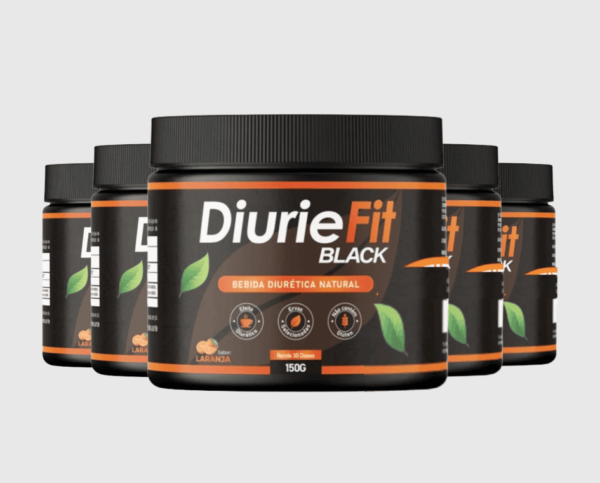 DiurieFit Black - Chá Natural para Desinchar (05 potes)