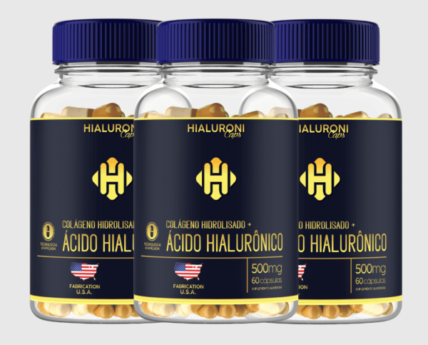 Hialuroni Caps Antissinais (kit Promocional - Compre 3 leve 4)
