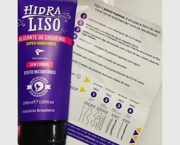 Hidraliso - Progressiva de Chuveiro sem Formol - (Kit 4 frascos + 4 Óleo Argan) - Image 4
