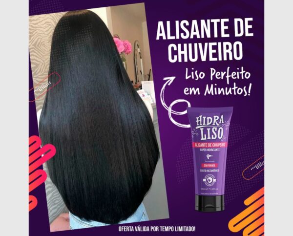 Hidraliso - Progressiva de Chuveiro sem Formol - (Kit 4 frascos + 4 Óleo Argan) - Image 2