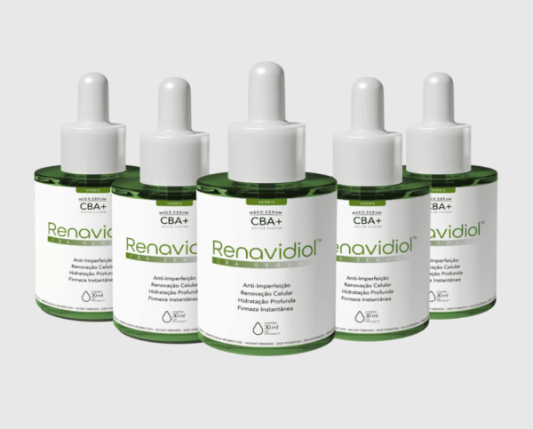 Renavidiol CBA Sérum Facial (05 frascos)