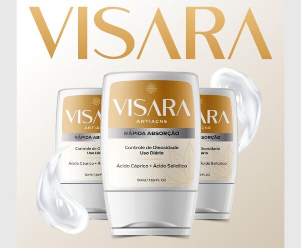 Visara Antiacne - Gel Creme com Fórmula Inteligente (04 frascos) - Image 2