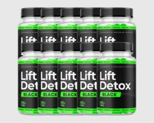 Lift Detox Black Original - Nova Fórmula Mais Potente (Kit 10 potes)